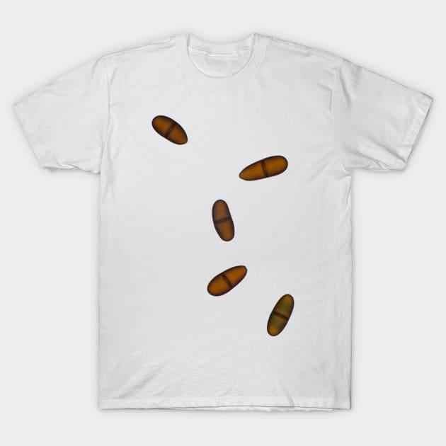 Airborne fungal spores (ascospores) under the microscope T-Shirt by SDym Photography